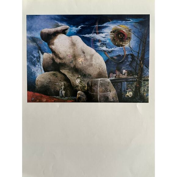 Franz Radziwill, Harzsteine, Surreal, Painting, Art Print, ~ 250802-WH 350 H - Picture 2 of 2